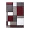 World Rug Gallery Contemporary Modern Boxes Design Soft Area Rug 7'10'' x 10'2'' Red 106RED8X10 - alternate 5